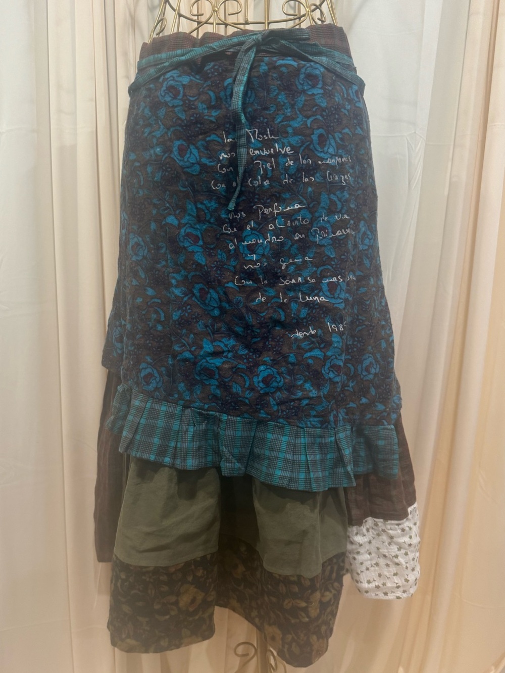 Ian Mosh Bohemian Layered Maxi Skirt - Made in Spain